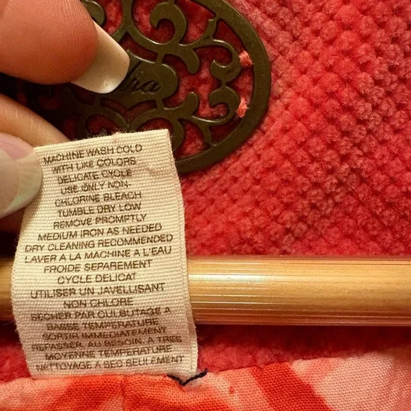 Idra Coral Corduroy Toggle Coat Size 4 – Faux Pockets - Picture 5 of 16